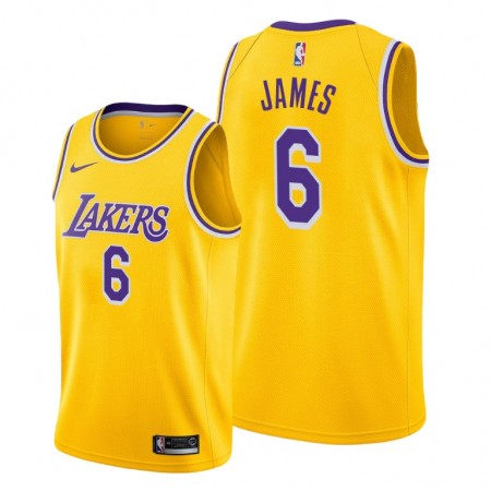 Camiseta Hombre Los Angeles Lakers LeBron James 6 Nike 2021-22 Icon Edition Swingman